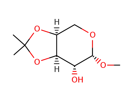 Molecular Structure of 6960-39-0 (Methyl 3,4-Isopropylidene-β-L-arabinopyranoside)