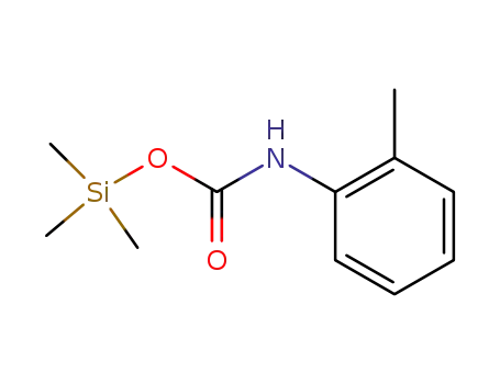 Molecular Structure of 104824-44-4 (Carbamic acid, (2-methylphenyl)-, trimethylsilyl ester)