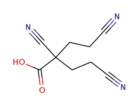 2,4-dicyano-2-(2-cyano-ethyl)-butyric acid