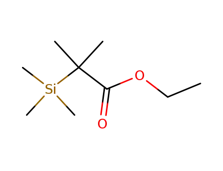 Molecular Structure of 5337-20-2 (ethyl 2-methyl-2-(trimethylsilyl)propanoate)