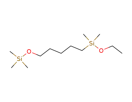 Molecular Structure of 86517-51-3 (1-trimethylsiloxy-5-dimethylethoxysilylpentane)