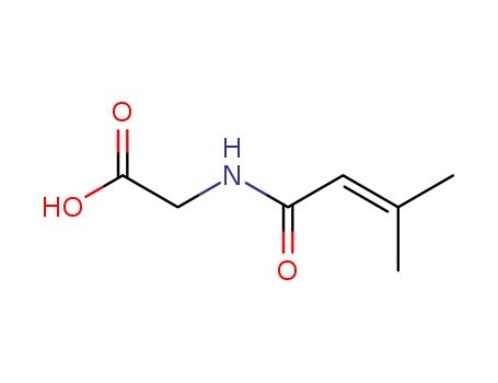 Glycine,N-(3-methyl-1-oxo-2-buten-1-yl)-