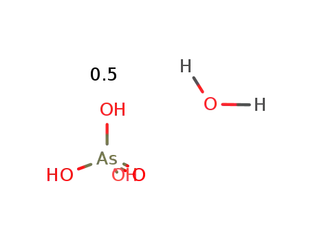 Molecular Structure of 7774-41-6 (ARSENIC ACID, HEMIHYDRATE			)