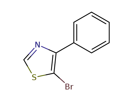 Molecular Structure of 59278-68-1 (5-bromo-4-phenylthiazole)
