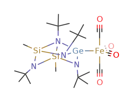 Molecular Structure of 124686-68-6 (((t-Bu)4(Me)2azasilagermane)iron tetracarbonyl)