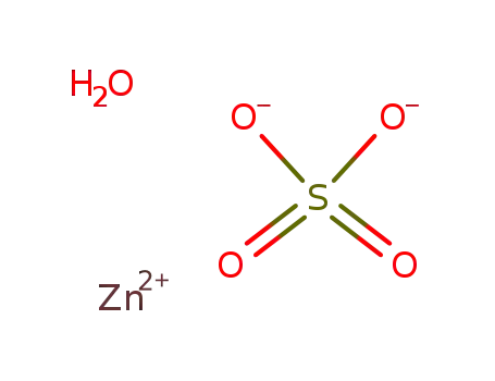 Molecular Structure of 100685-55-0 (zinc(II) sulfate monohydrate)