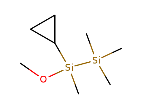Molecular Structure of 80631-66-9 (1-cyclopropyl-1-methoxytetramethyldisilane)