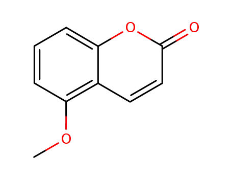 Molecular Structure of 51559-36-5 (5-METHOXYCOUMARIN)