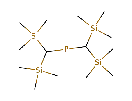 Molecular Structure of 63429-86-7 (Phosphino, bis[bis(trimethylsilyl)methyl]-)