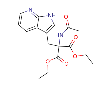 diethyl 2-acetamido-2-(1H-pyrrolo[2,3-b]pyridin-3-ylmethyl)propanedioate
