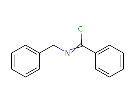 Molecular Structure of 46721-83-9 (Benzenecarboximidoyl chloride, N-(phenylmethyl)-)