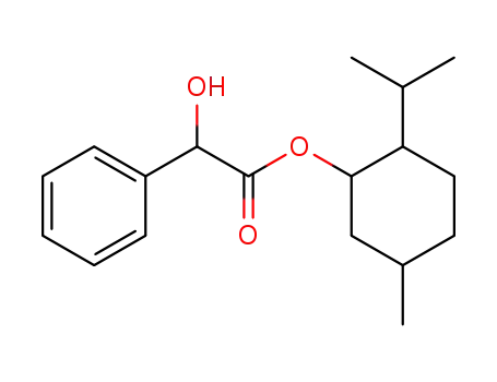 Molecular Structure of 74185-85-6 (Benzeneacetic acid, a-hydroxy-, 5-methyl-2-(1-methylethyl)cyclohexyl
ester)