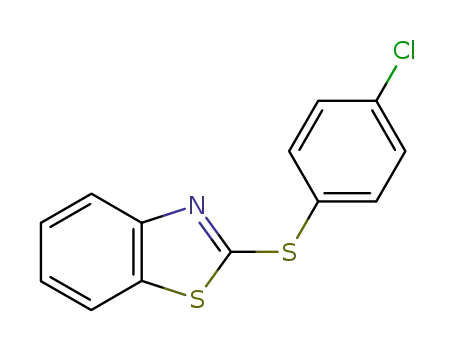 Molecular Structure of 39544-83-7 (1,3-benzothiazol-2-yl 4-chlorophenyl sulfide)