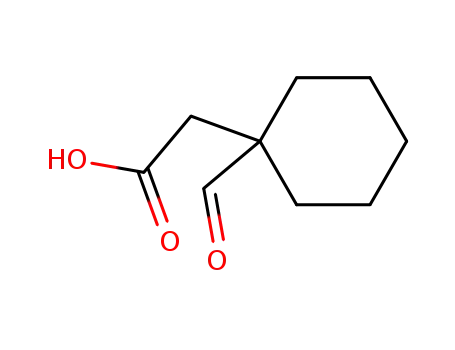 Molecular Structure of 122800-90-2 ((1-formylcyclohexyl)acetic acid)
