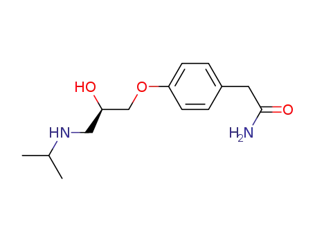Molecular Structure of 56715-13-0 ((+)-4-[2-HYDROXY-3-[(1-METHYLETHYL)-AMINO]PROPOXY]BENZENEACETAMIDE)