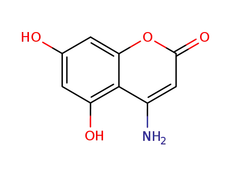 Molecular Structure of 162888-73-5 (4-amino-5,7-dihydroxycoumarin)