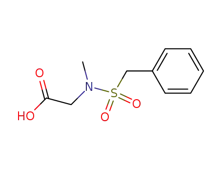 Molecular Structure of 859960-32-0 (<i>N</i>-methyl-<i>N</i>-phenylmethanesulfonyl-glycine)