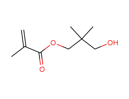 Molecular Structure of 13463-71-3 (3-hydroxy-2,2-dimethylpropyl methacrylate)