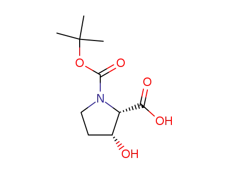 Molecular Structure of 186132-96-7 (BOC-CIS-3-HYDROXY-L-PROLINE)