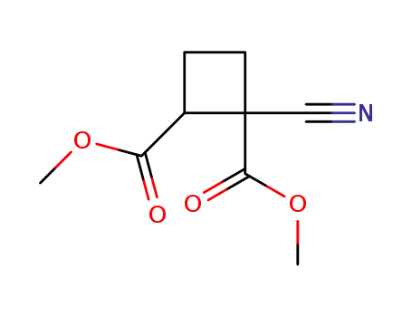 Molecular Structure of 14132-45-7 (dimethyl 1-cyanocyclobutane-1,2-dicarboxylate)