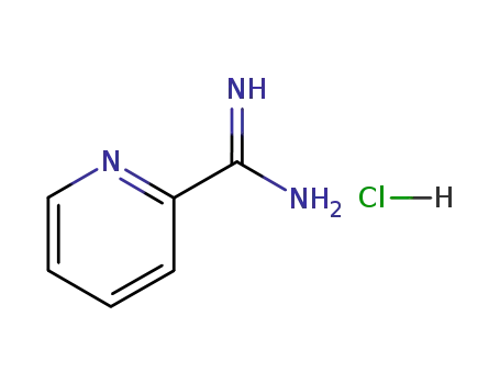 Molecular Structure of 51285-26-8 (Pyridine-2-carboximidamide hydrochloride)