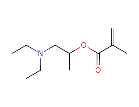 Molecular Structure of 18262-04-9 (2-(diethylamino)-1-methylethyl methacrylate)