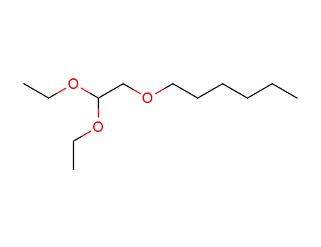 Molecular Structure of 18266-50-7 (1-(2,2-diethoxyethoxy)hexane)