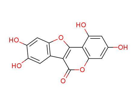 6H-Benzofuro[3,2-c][1]benzopyran-6-one,1,3,8,9-tetrahydroxy-