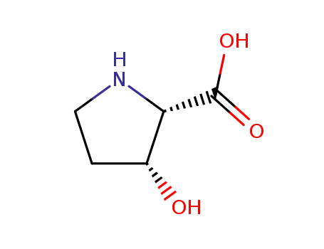Molecular Structure of 4298-05-9 (CIS-3-HYDROXY-DL-PROLINE)