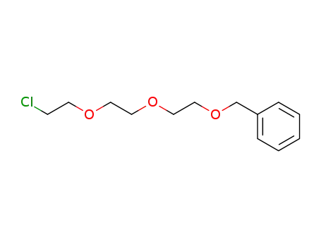 Molecular Structure of 105891-50-7 (Benzene, [[2-[2-(2-chloroethoxy)ethoxy]ethoxy]methyl]-)