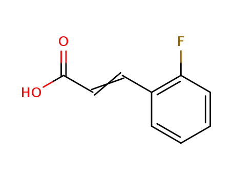 Molecular Structure of 451-69-4 (2-Fluorocinnamic acid)