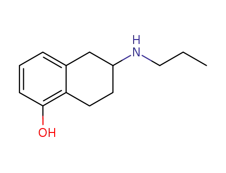 Molecular Structure of 78950-82-0 (rac-5,6,7,8-Tetrahydro-6-(propylamino)-1-naphthalenol)