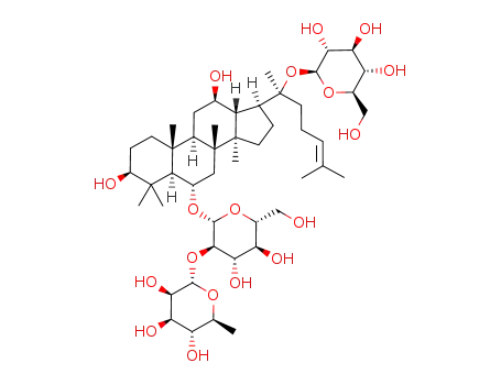 Molecular Structure of 52286-59-6 (Ginsenoside Re)