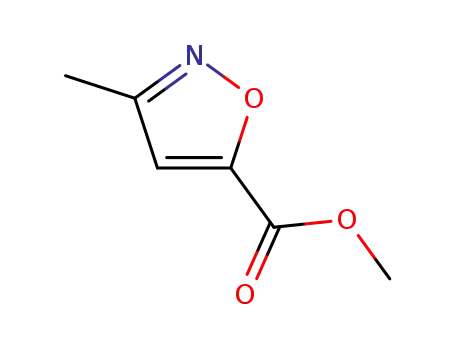 Molecular Structure of 1004-96-2 (methyl 3-methylisoxazole-5-carboxylate)