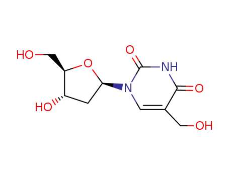 Molecular Structure of 5116-24-5 (5-HYDROXYMETHYL-2'-DEOXYURIDINE)
