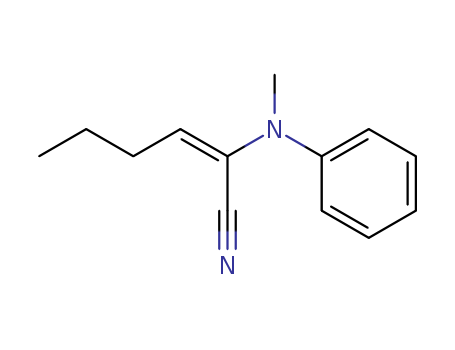 2-Hexenenitrile, 2-(methylphenylamino)-, (E)-