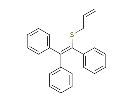 Molecular Structure of 86931-20-6 (1-allylthio-1,1,2-triphenylethylene)