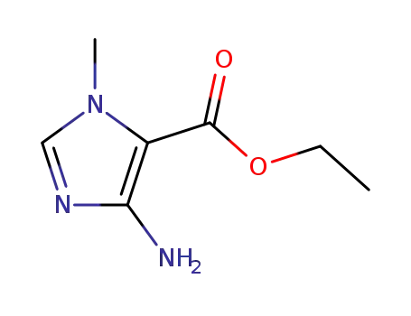 Molecular Structure of 61982-18-1 (Ethyl 4-amino-1-methyl-1H-imidazole-5-carboxylate)