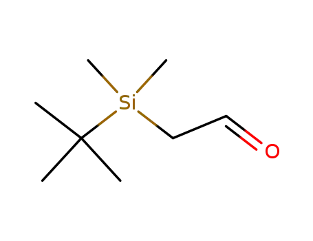 Molecular Structure of 79705-11-6 (Acetaldehyde, [(1,1-dimethylethyl)dimethylsilyl]-)