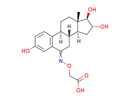 Acetic acid, [[[(16a,17b)-3,16,17-trihydroxyestra-1,3,5(10)-trien-6-ylidene]amino]oxy]-(9CI)