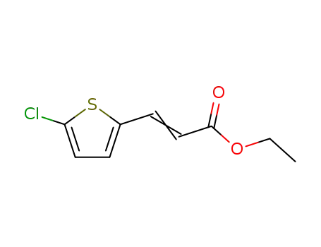 Molecular Structure of 133933-42-3 (ethyl 3-(5-chloro-2-thienyl)-prop-2-enoate)