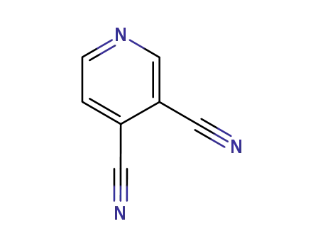 Molecular Structure of 1633-44-9 (PYRIDINE-3,4-DICARBONITRILE)