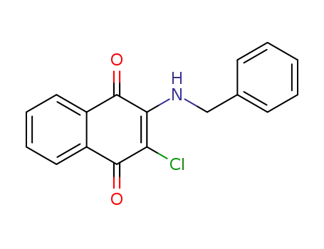 Molecular Structure of 4497-69-2 (2-(benzylamino)-3-chloronaphthalene-1,4-dione)