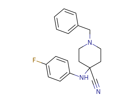 1-benzyl-4-[(4-fluorophenyl)amino]piperidine-4-carbonitrile(61085-37-8)