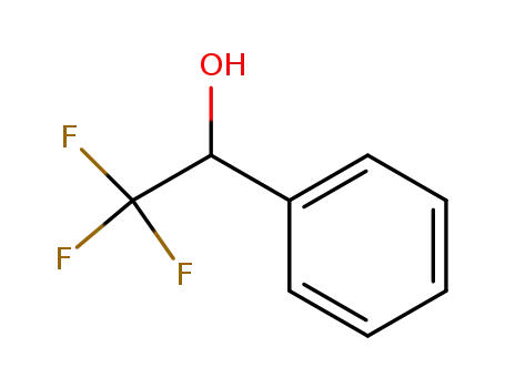 Molecular Structure of 340-05-6 (1-Phenyl-2,2,2-trifluoroethanol)