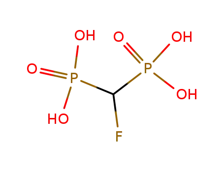 Molecular Structure of 10595-93-4 ((fluoromethanediyl)bis(phosphonic acid))