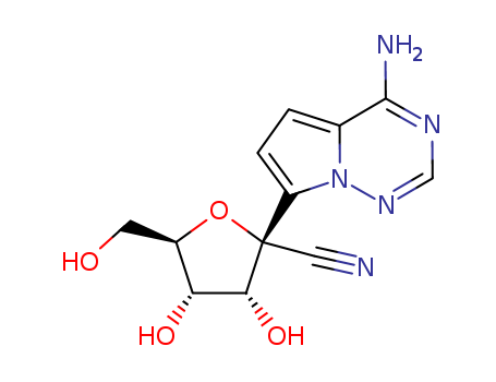 1191237-69-0,(2R,3R,4S,5R)?2?(4?aminopyrrolo[1,2?f][1,2,4]triazin?7?yl)?3,4?dihydroxy?5?(hydroxymethyl)tetrahydrofuran?2?carbonitrile,(2R,3R,4S,5R)?2?(4?aminopyrrolo[1,2?f][1,2,4]triazin?7?yl)?3,4?dihydroxy?5?(hydroxymethyl)tetrahydrofuran?2?carbonitrile