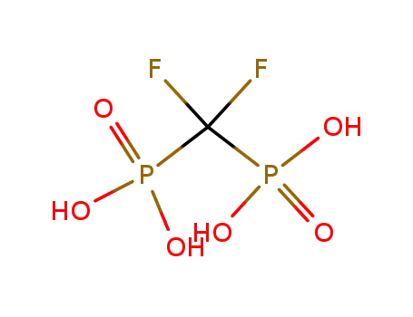 Molecular Structure of 10596-32-4 (difluoromethylene diphosphonate)
