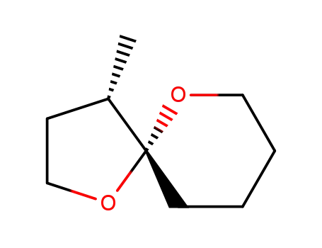 Molecular Structure of 87888-51-5 (1,6-Dioxaspiro[4.5]decane, 4-methyl-, cis-)