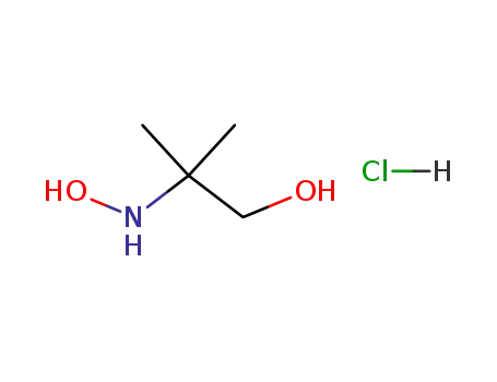 Molecular Structure of 63829-84-5 (1-Propanol, 2-(hydroxyamino)-2-methyl-, hydrochloride)
